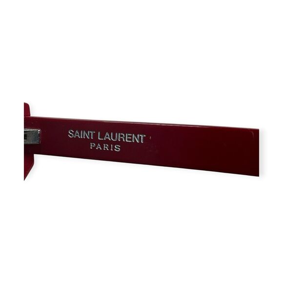 Saint Laurent Grace Cateye Sunglasses SL 215 001 Burgundy Rare VTG main image 8
